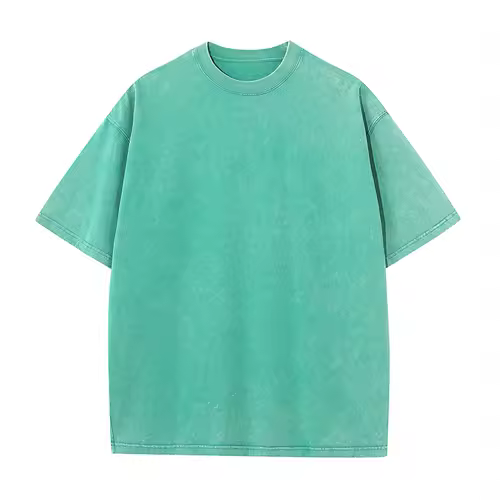 100% Cotton T-shirt Custom Logo Street Trend Short Sleeve T-shirt Embroidery Design European American Size Tops Printing Pattern - Image 8