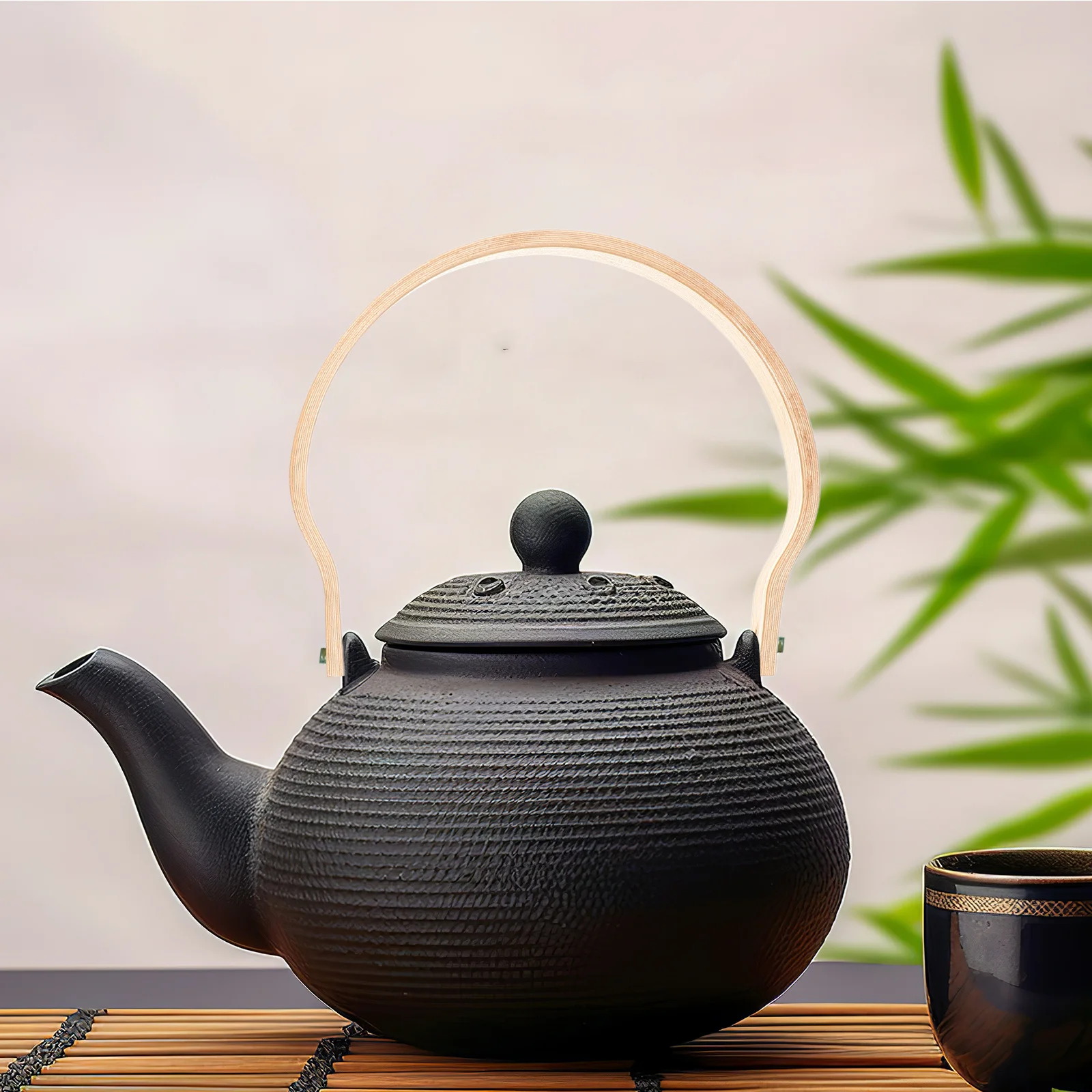 

Teapot Kettle Bamboo Handle Replacement Versatile Compatibility Smooth Surface Aesthetically Pleasing Functional Upgrade