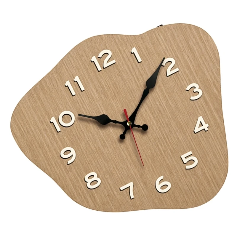 Quiet Wall Clock Nordic Irregular Creative Art Craft For Bedroom Office JOMD