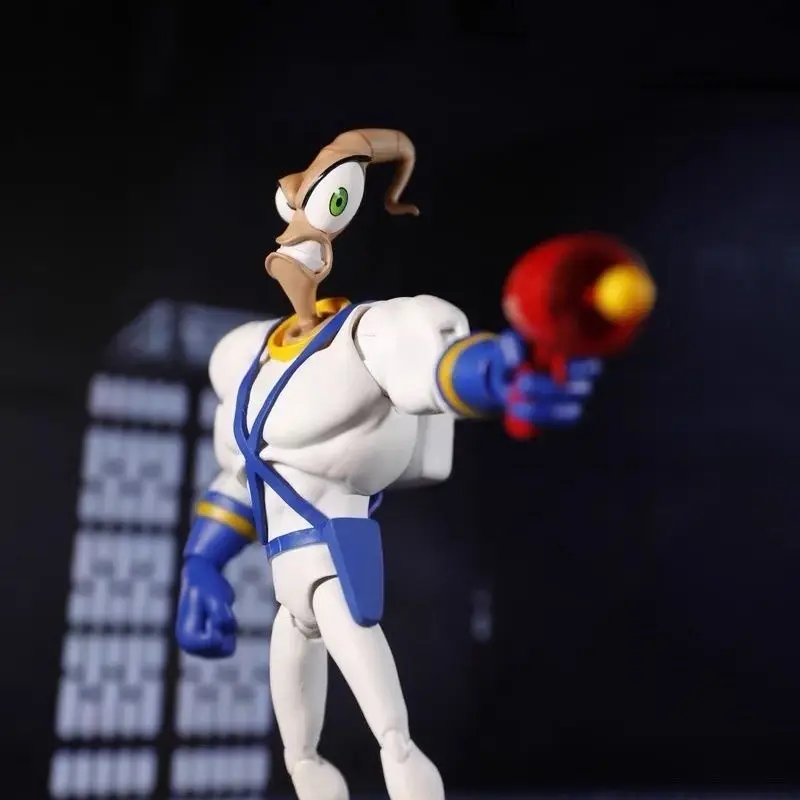 Pdna Earthworm Jim Action Figure, Psy Crow, Bob The Killer, Anime Figure, Joint Movable Models, Collecemballages Toys, Ornement Gifts, 1/12