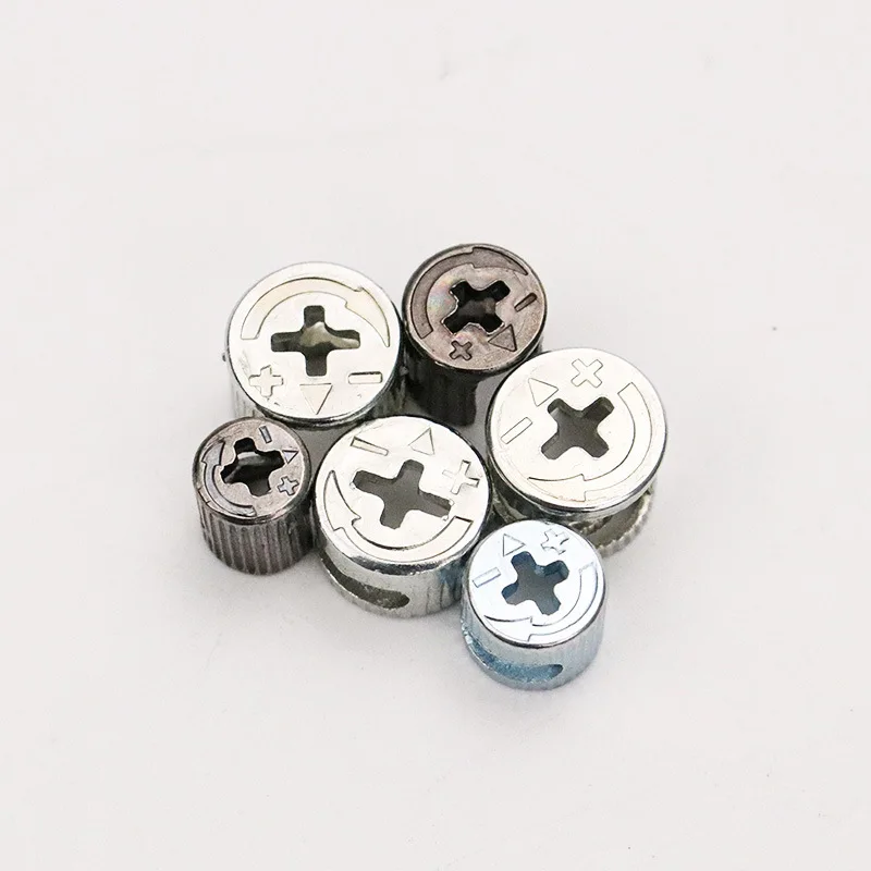 10PCS 9.5 Three In One Connector Nut Iron Eccentric Wheel Shoe Cabinet Wardrobe Cabinet 12MM Thick Furniture Lock Buckle