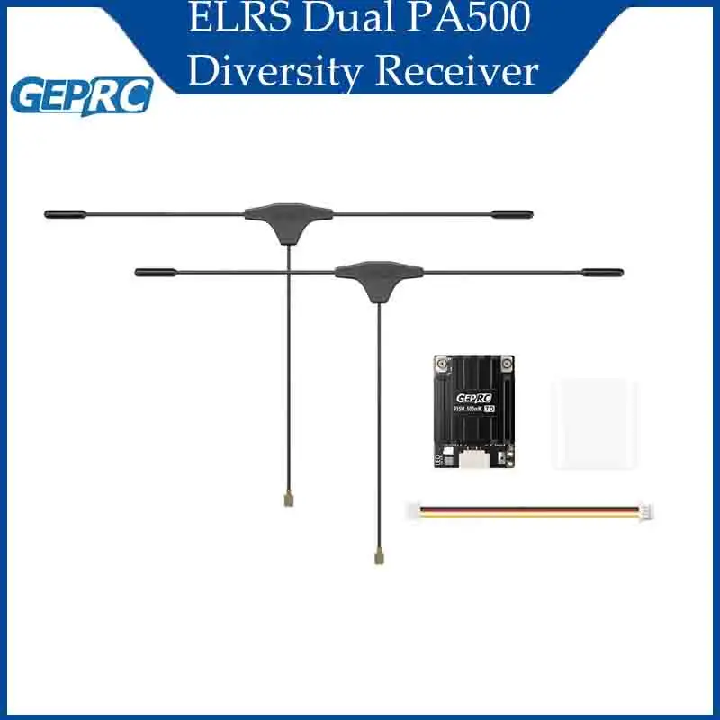 

GEPRC ELRS Dual PA500 Diversity Receiver 915M/868M Мощный чип PA 500 МВт WIFI сплав с ЧПУ для FPV Quadcopter RC Запчасти