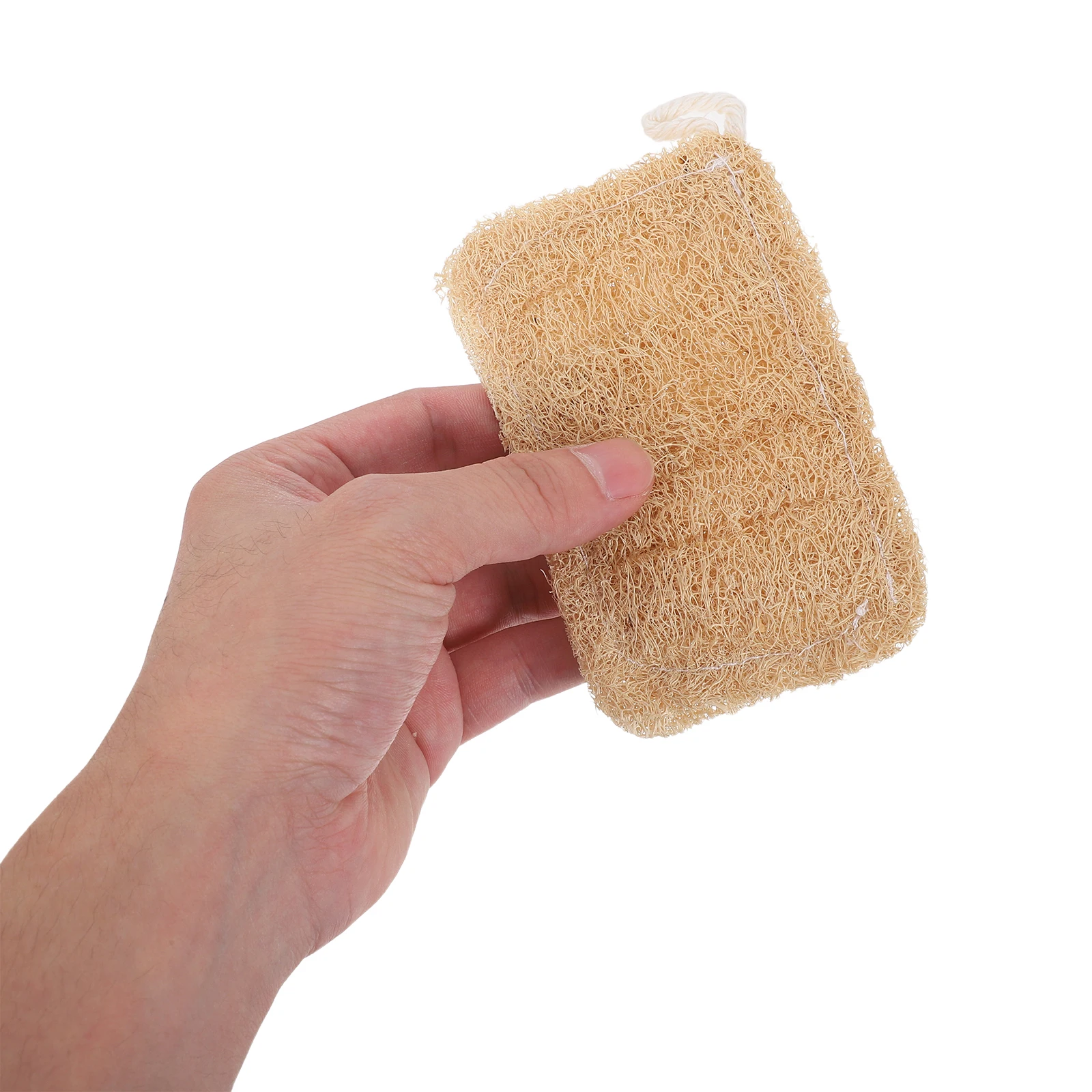 

12pcs Natural Loofah Scouring Pads Kitchen Cleaning Dual-Sided Heavy Duty Dish Scrubber Sponge Non-Scratch Vegetable Cleaning