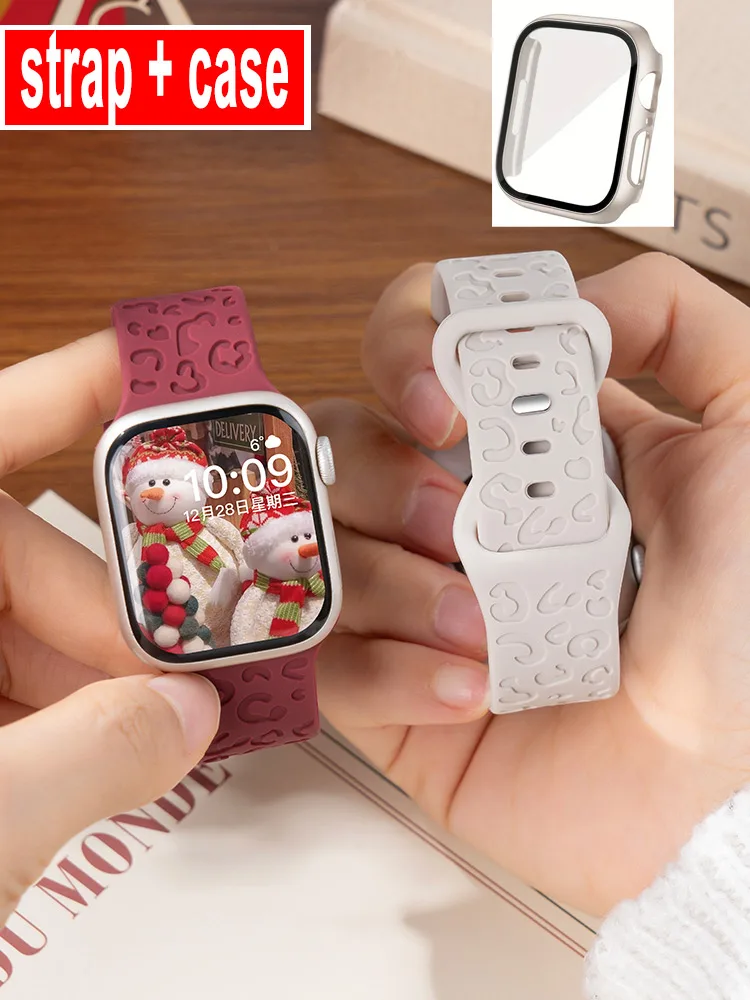 زجاج + حافظة لساعة أبل 44 مللي متر 40 مللي متر 41 مللي متر 38 مللي متر 42 مللي متر 45 مللي متر 46 مللي متر واقي للشاشة الغطاء الواقي ساعة أبل 10 8 7 9 6 SE 5 4 3