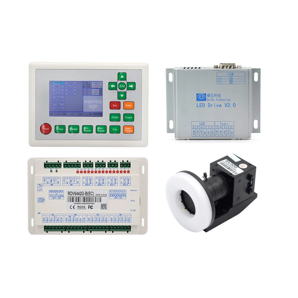 

Popular Hot sell WaveTopSign Ruida RDV6442G CCD Visual Co2 Laser Controller System Use for Laser Cutting Engraving Machine