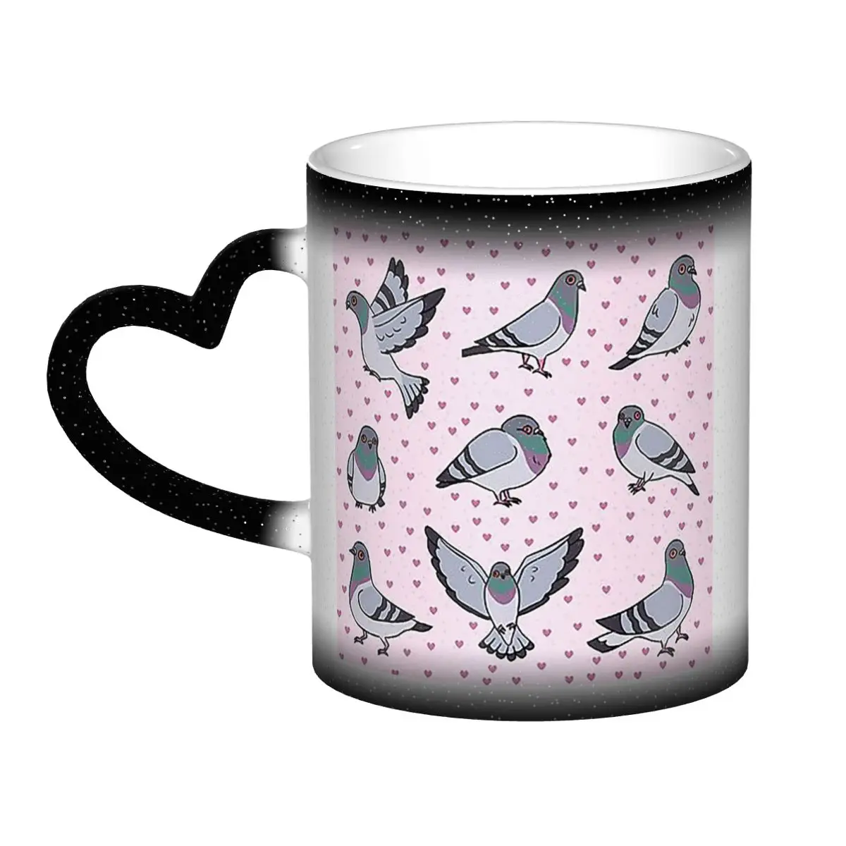 

Cute Cartoon Pigeons Pack Mug Funny Ceramic Coffee Cups Tea Mugs Milk Cup Drinkware Gifts for Woman Man