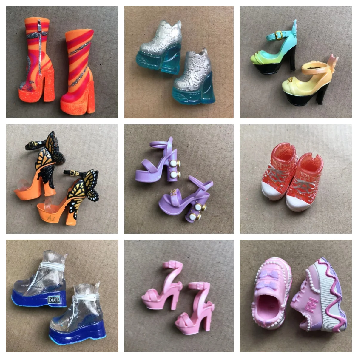 

Радужные кукольные сапоги, обувь, сандалии на высоком каблуке, детали для кукол, аксессуары, декор для кукольной одежды «сделай сам», черные, зеленые, красные туфли