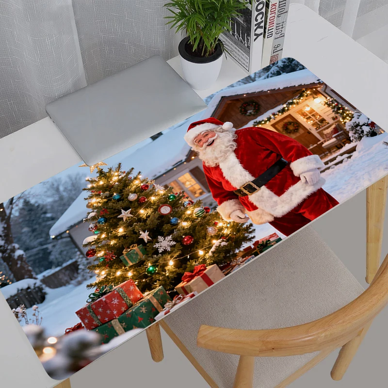 마우스 패드 대형 게이머 XXL 키보드 데스크 마우스 매트 카펫 고무 타피스 수리스 게이밍 노트북 메리 크리스마스 선물 마우스패드