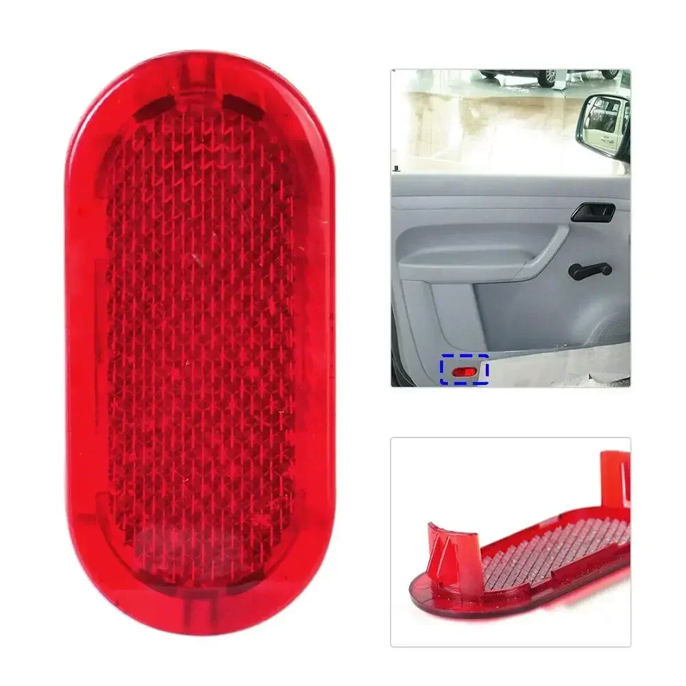 Door Panel Light Reflector Red 6Q0947419 For Touran 2006 2007 2008 2009 2010 2011 2012 2013 2014 2015 Red Light Reflector