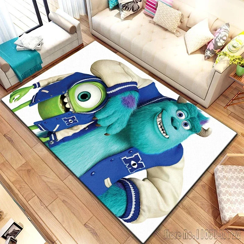 Anime Film Monsters Inc Cartoon Tapijten 120X160Cm Decor Voor Woonkamer Kinder Slaapkamer Sofa Badkamer Kids Vloermat