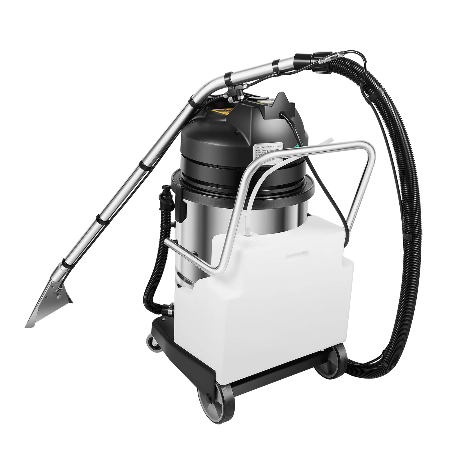 

60L Cleaning Machine 2110W 110V Carpet Sofa Curtain Cleaner with Vacuum Suction Mobile Wheels for Home Hotel Office Multi Use