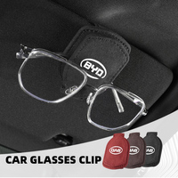 Car Sun Visor Glasses Clamp Suede Sunglasses Holder Clip For BYD M6 G3 G5 T3 F3 I3 F0 F6 S6 S8 E5 E6 G6 L3 S7 G7