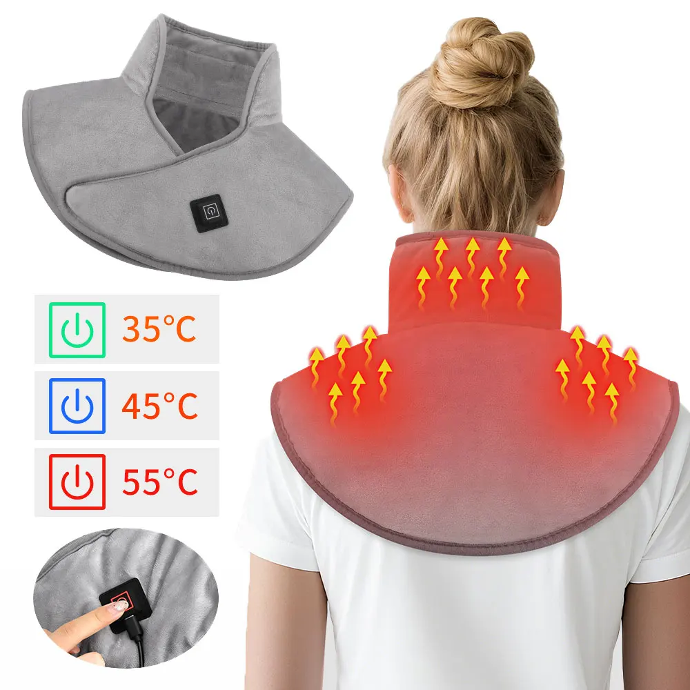 

Heating Shoulder Pad Electric Winter Warmer for Back Neck Large Area Thermal Mat Home Office Soft Hot Compress Wrap Mat Warming