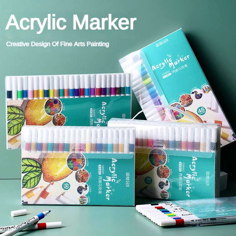 conjunto-de-canetas-marcadoras-acrilicas-12-80-cores-arte-grafite-mao-marcador-caneta-de-pintura-pintura-diy-arte-acrilica-papelaria