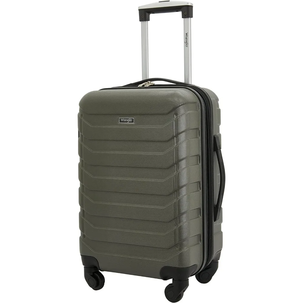 Set di valigie da 4 pezzi verde oliva Miami Edition con cubi da imballaggio