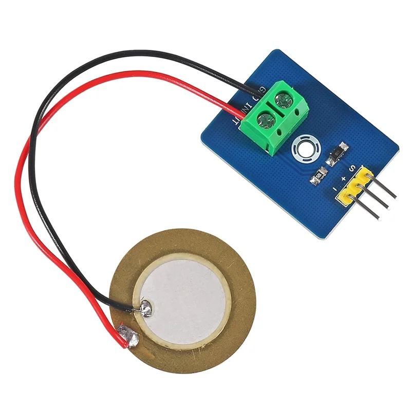 ABZW 10Pcs Sensor Piezoelétrico Módulo Sensor Analógico Piezoeletricidade Fordiy KIT