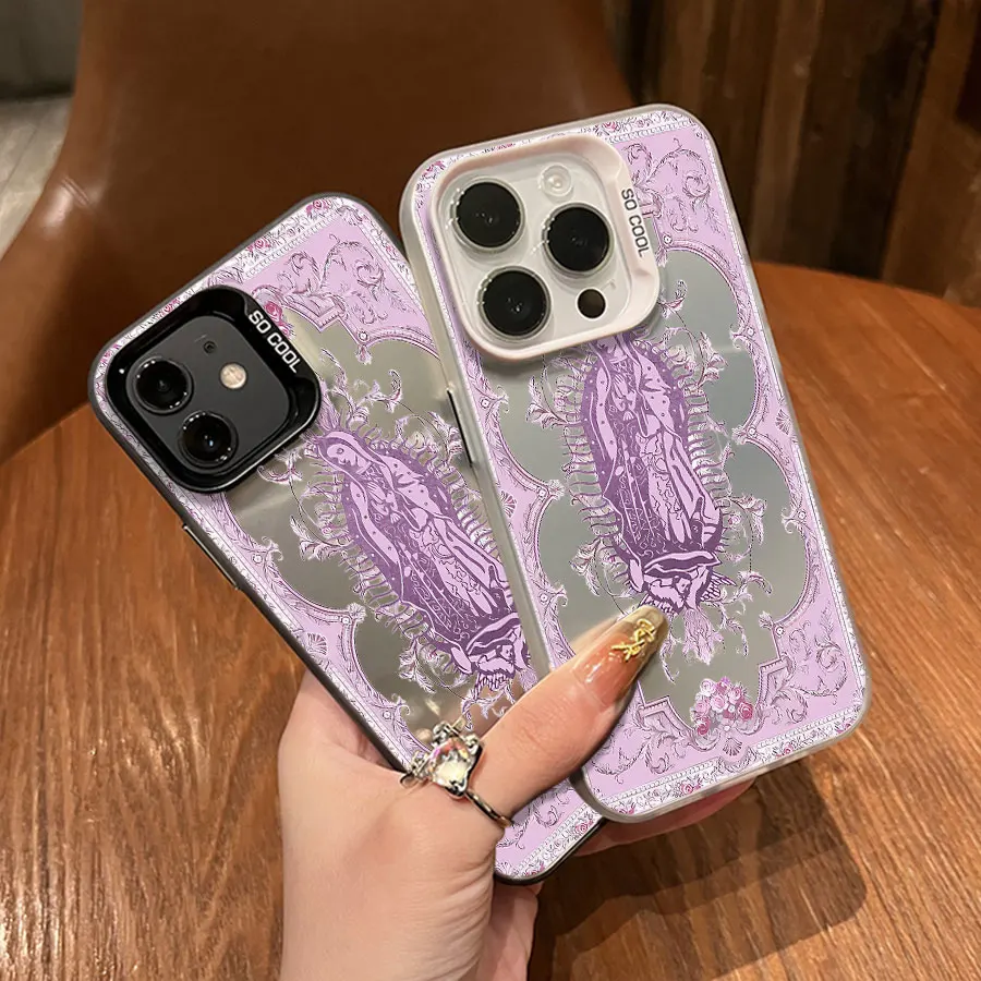 パープル マドンナ iPhone 17～11 Pro Max Plus用スマホケース