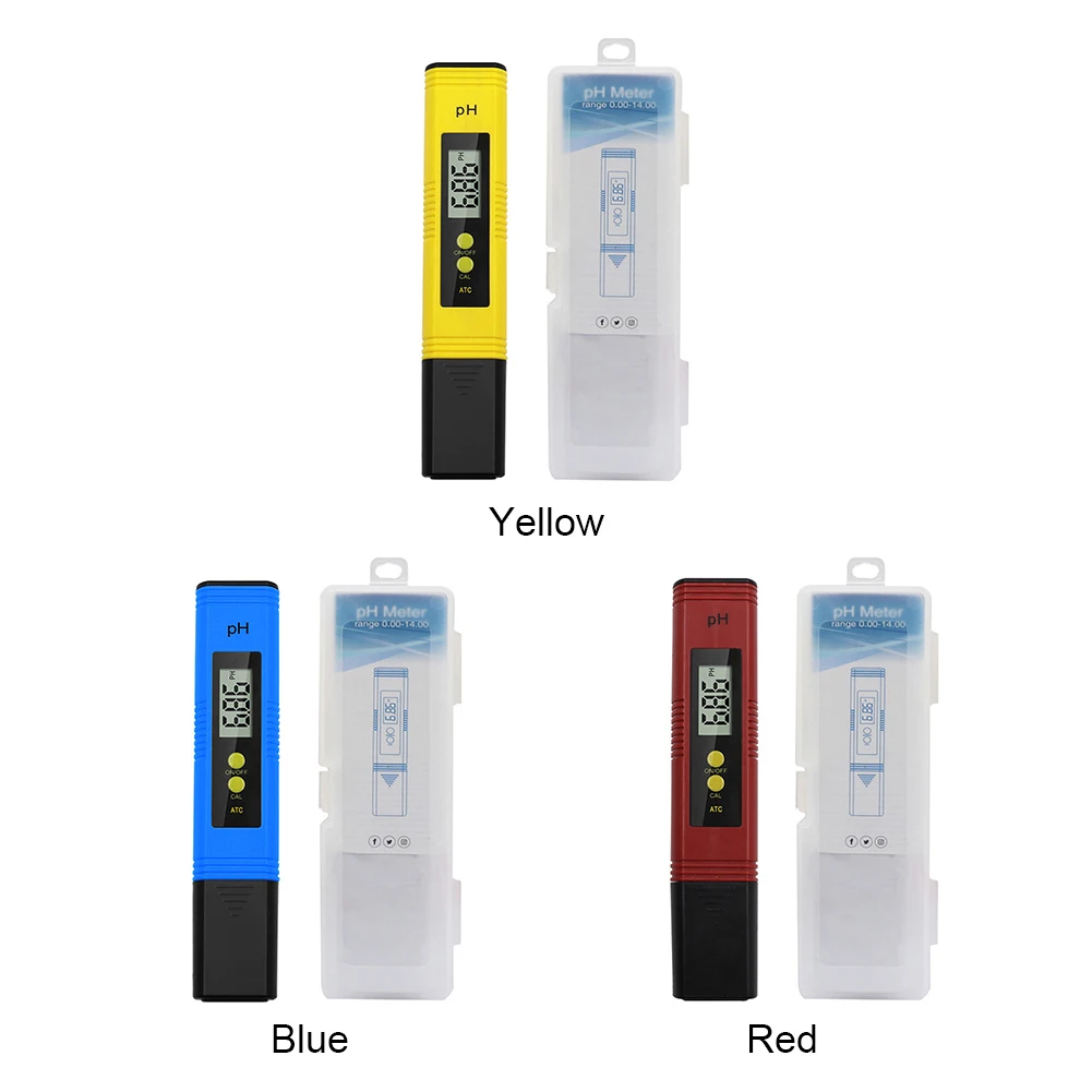 Цифровой тестер PH 0,01 Высокоточный тестер pH воды с диапазоном измерения 0-14 PH для бытового питьевого бассейна и аквариума