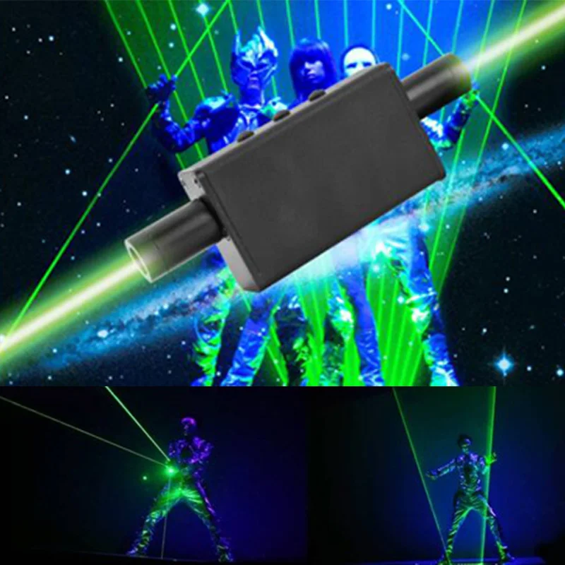 

Mini Dual Direction Green Laser Sword For Laser Man Show Double-Headed Wide Beam Laser Double Laser pen Dancing Stage Props