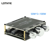2.1 Channel 50W*2+100W Bluetooth 5.1 TPA3116 HIFI Audio Power Amplifier Board Module High And Low Subwoofer Home Theater Speaker
