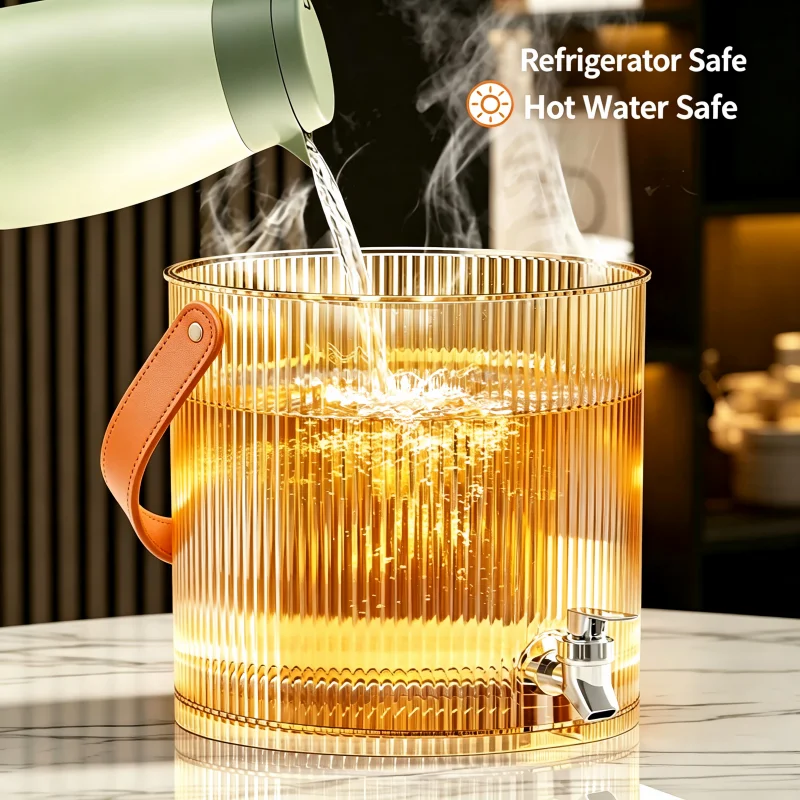 3.5L Striped Cold Water Jug wi - Cold Drink Dispenser ulasan dan harga