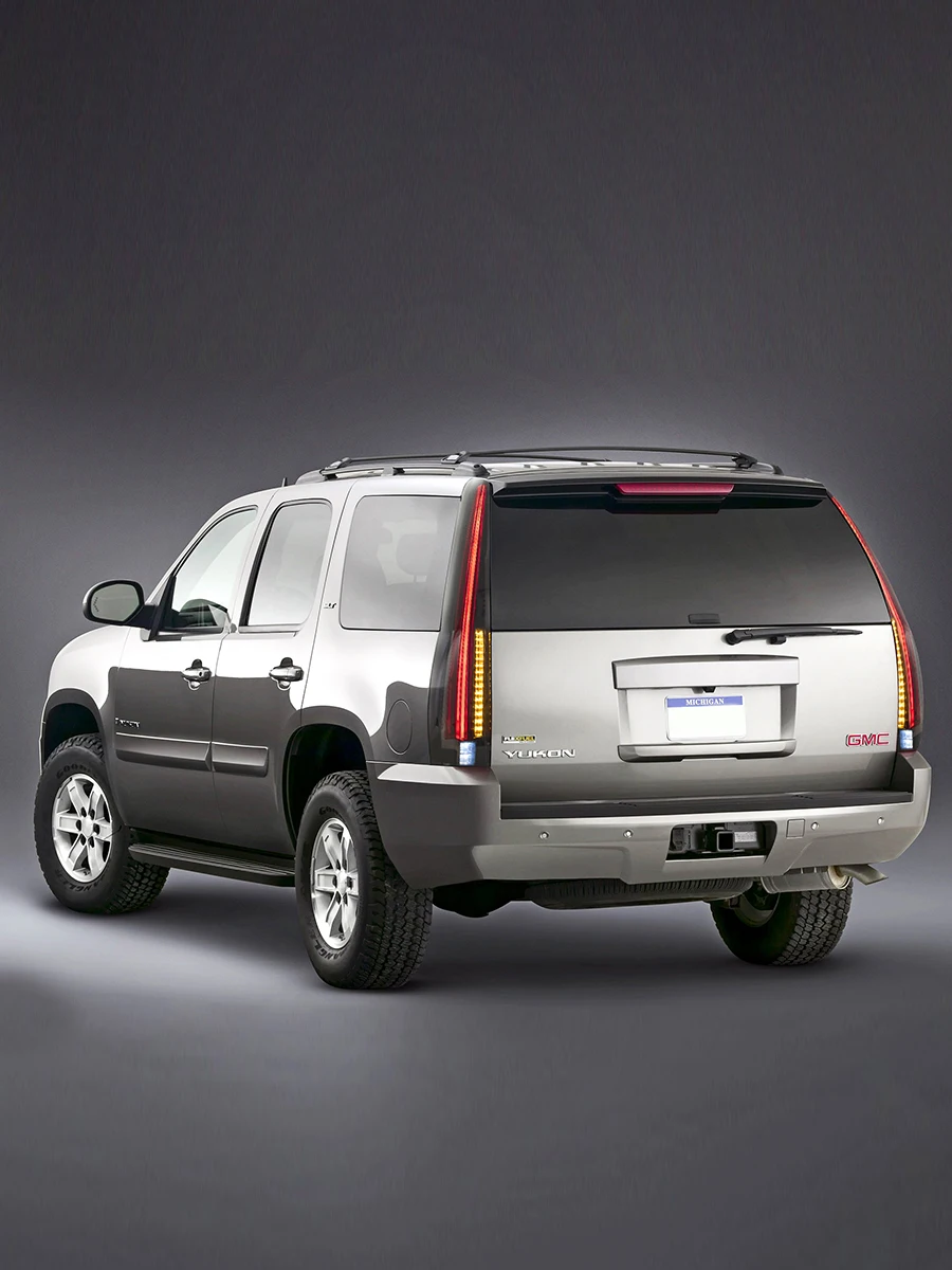 VLAND LED-Rückleuchten für GMC Yukon Chevy Tahoe Suburban 3. Generation 2007–2014 mit Start-up-Animation, Rückleuchten-Set, 2 Stück