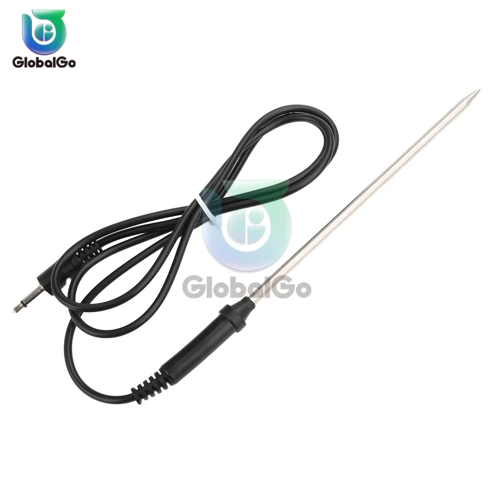 Food Meat Thermometer Probe Replacement Waterproof Temperature Probe Cooking Thermometer Probe Sensor Stainless Steel