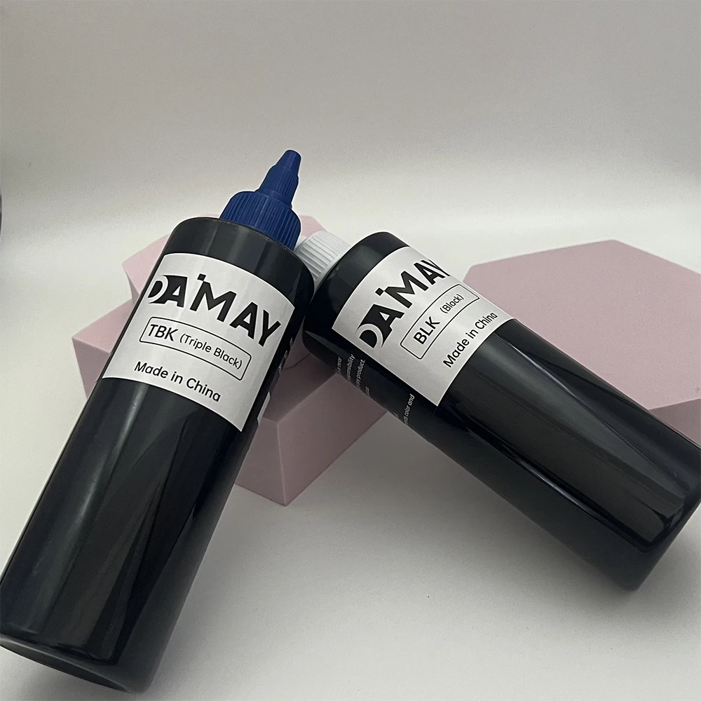 Tinta tato pigmen hitam alami, pigmen latihan Makeup 240ml, tinta tato Makeup profesional, tinta tato pigmen seni tubuh