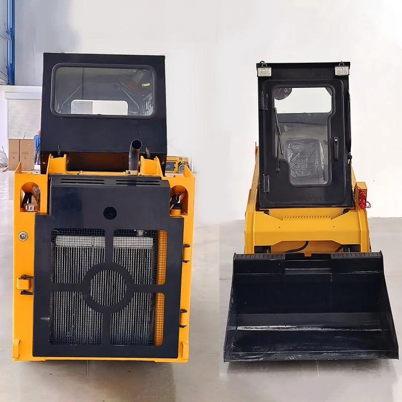 Micro Farm Use Mini Loader Crawler Track Skid Steer Mulcher Mini Skid Loader Steer Loader