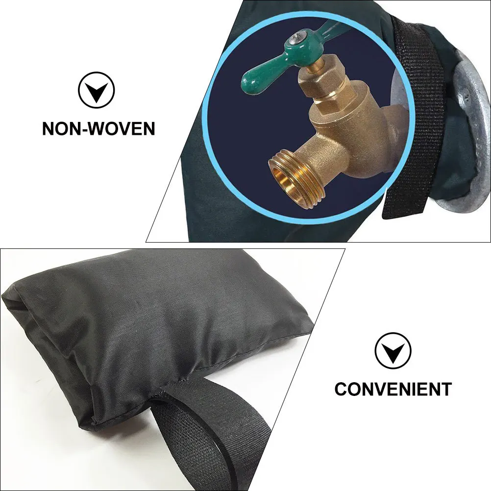 

2Pcs Outdoor Frost Protection Cover Winter Faucet Anti-Icing Insulation Bag Self-Adhesive Thickened Thermal Protector