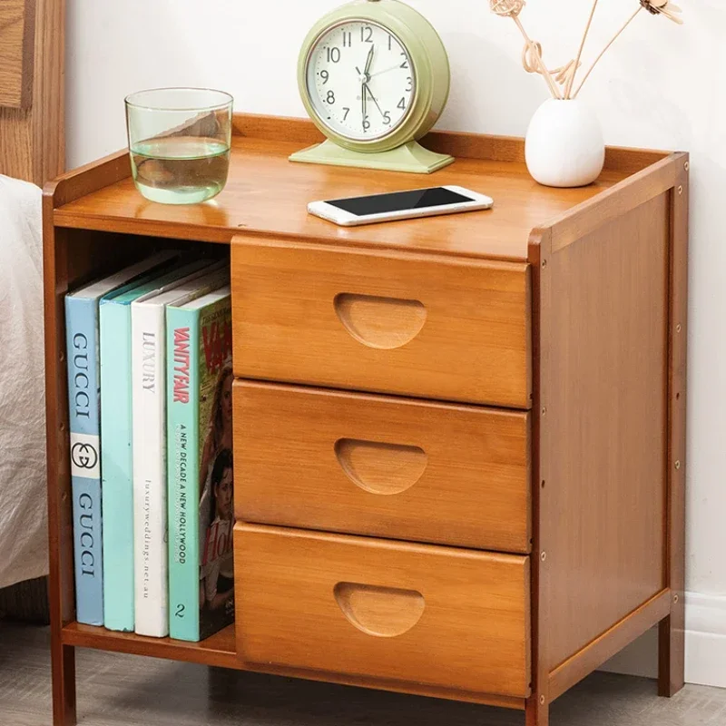 

The bedside table is simple, modern, small storage rack, light luxury bedroom bedside