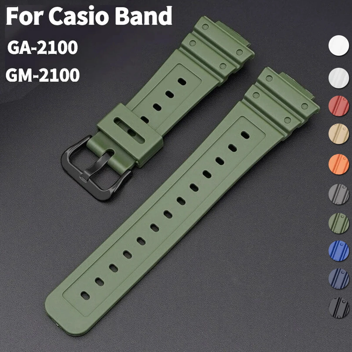 

Ремешок резиновый для Casio DW6900 GA2100 GM2100, силиконовый спортивный браслет для часов DW5600 series, аксессуары для часов