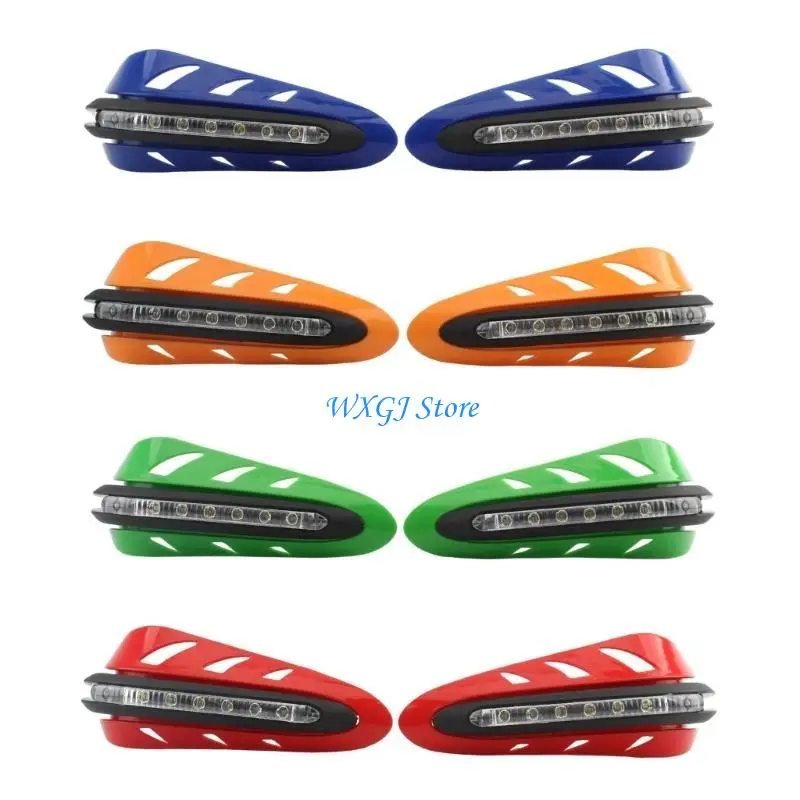 

37JE 1 Pair Motorcycle Hand Guard Shield 7/8" Motorbike DRL Cover
