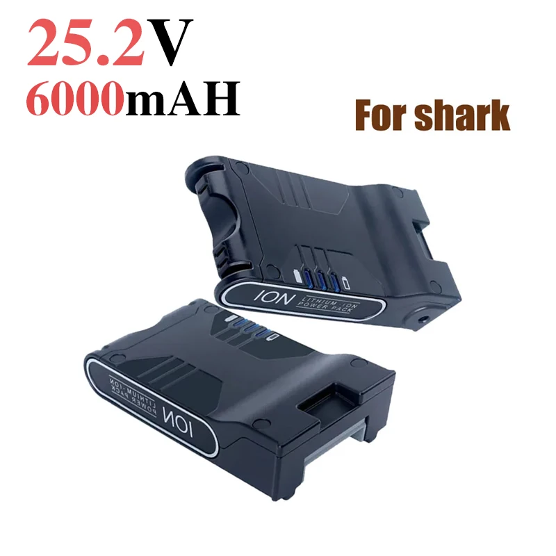 Für Shark XBAT200 25.2V 6000mAh IONEN Rakete IONFlex und IONFlex 2X Lithium-ionen Akku Cordless Staubsauger XBAT200 Batterien