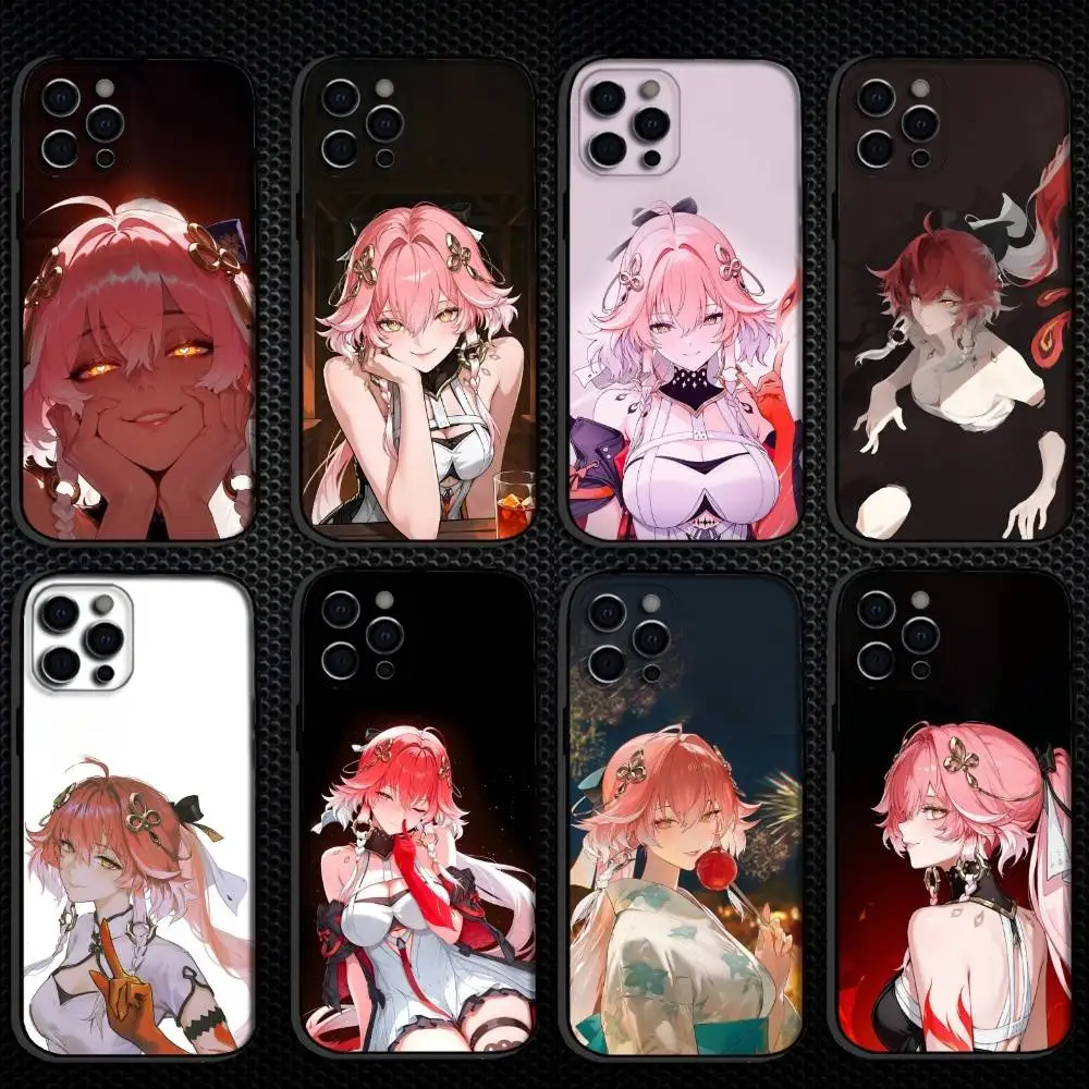 

W-Wuthering Waves Changli cool girl Phone Case For iPhone 16,15,14,13,12,11 Plus,Pro Max, Others Soft Black Cover