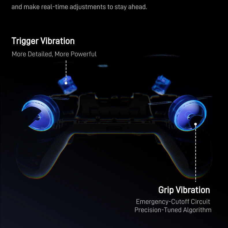 Flydigi Vader 5 Pro V2 Kabelloser Controller 4ms Niedrige Latenz FORCEFLEX Joystick 8 Programmierbare Tasten für NS Mobile TV PC – Detail 28