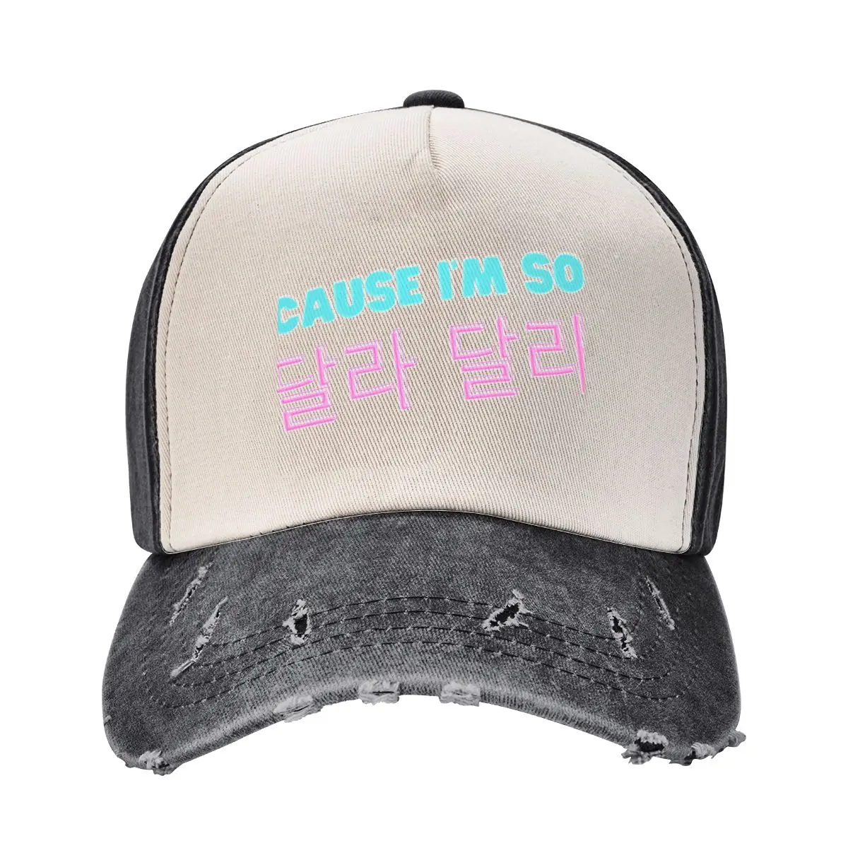 DALLA DALLA (hangul) Baseball Cap Golf cute Snapback Cap Sports Cap Women's Golf Clothing Men's