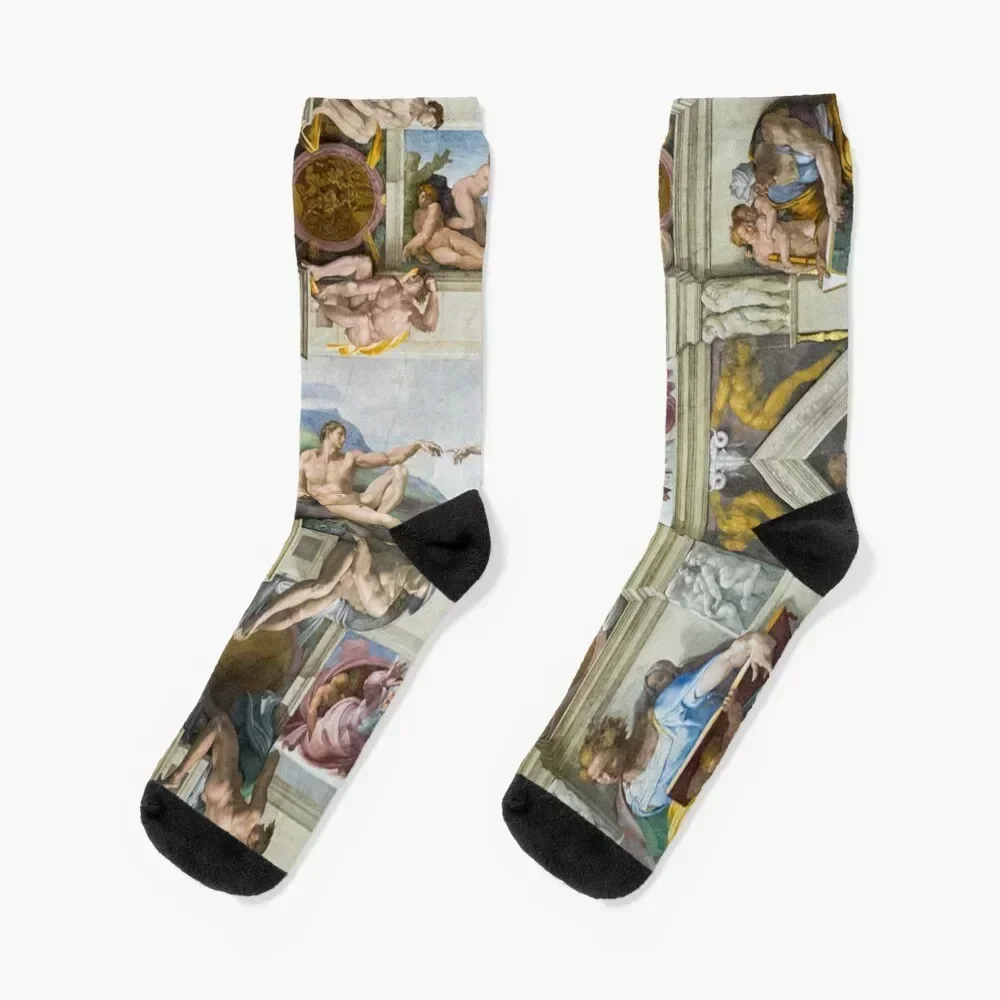 

Sistine Chapel Ceiling Socks Novelties winter thermal custom sports man Socks Women's Men's