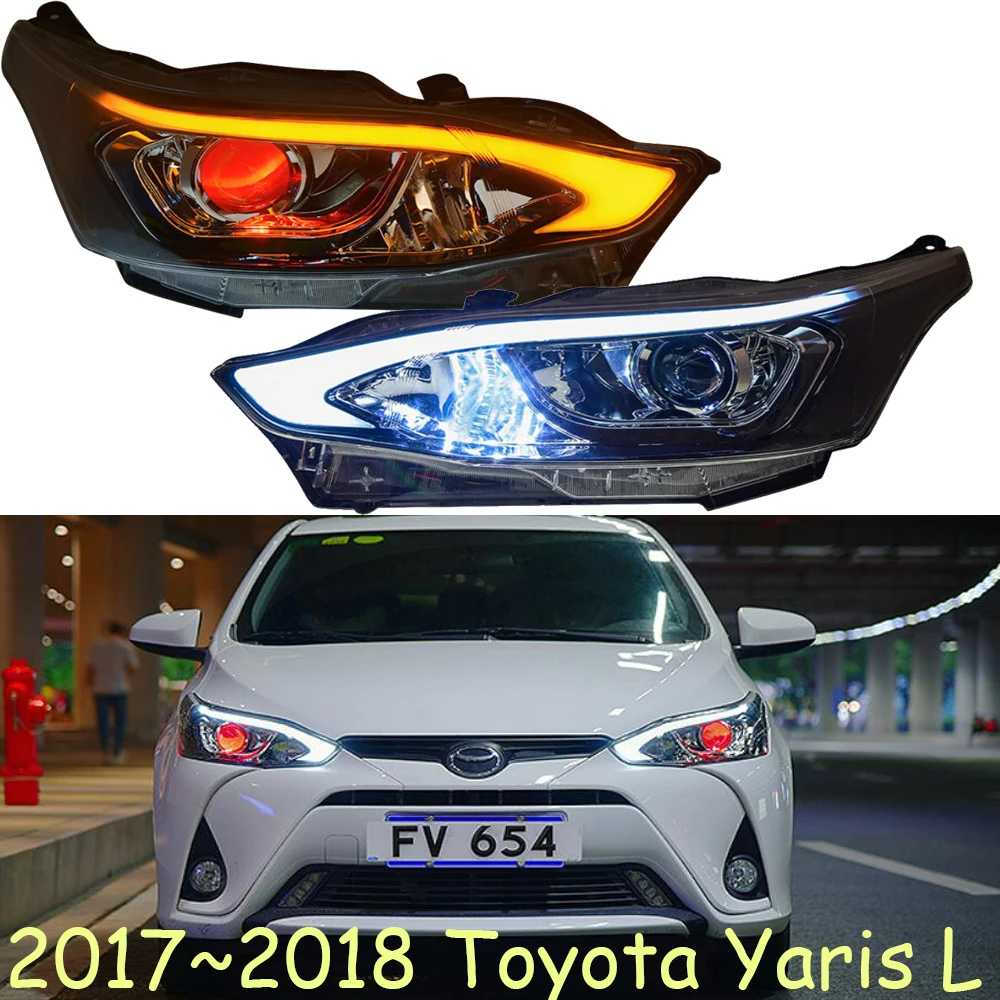 2017~2018,Car Styling for Yaris Headlight,Cruiser,RAV4,camry,Hiace,sienna,yaris,Tacoma,Yaris head lamp;Yaris L