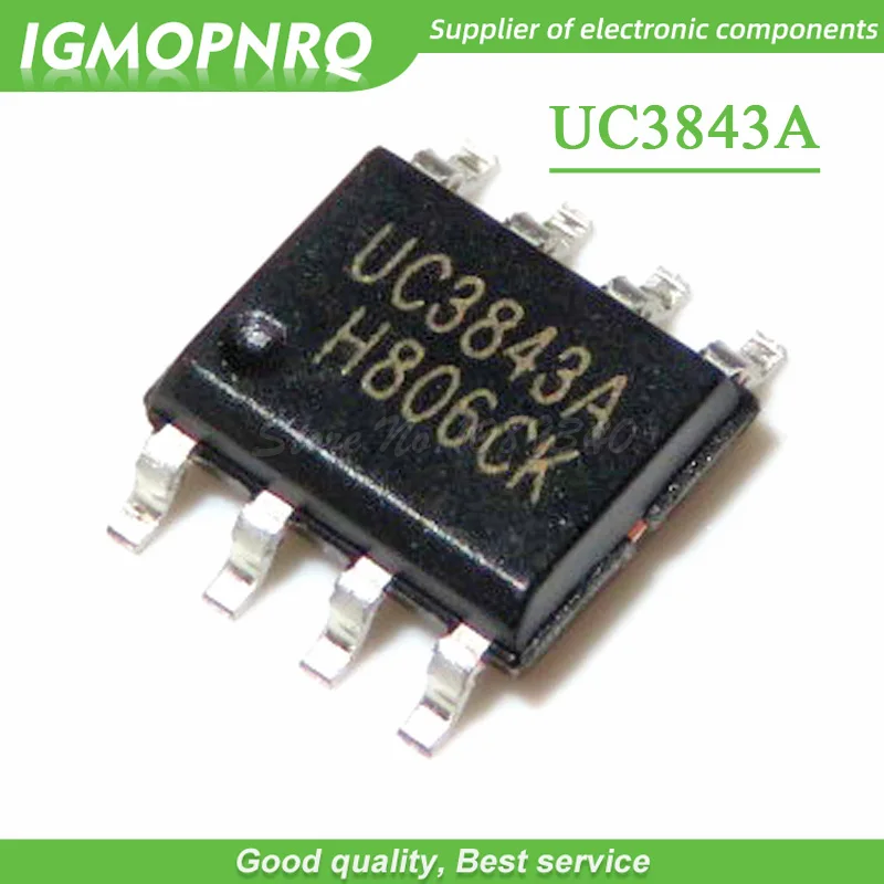 20pcs UC3843A UC3843 SOP8 AC/DC Converters chip  new original