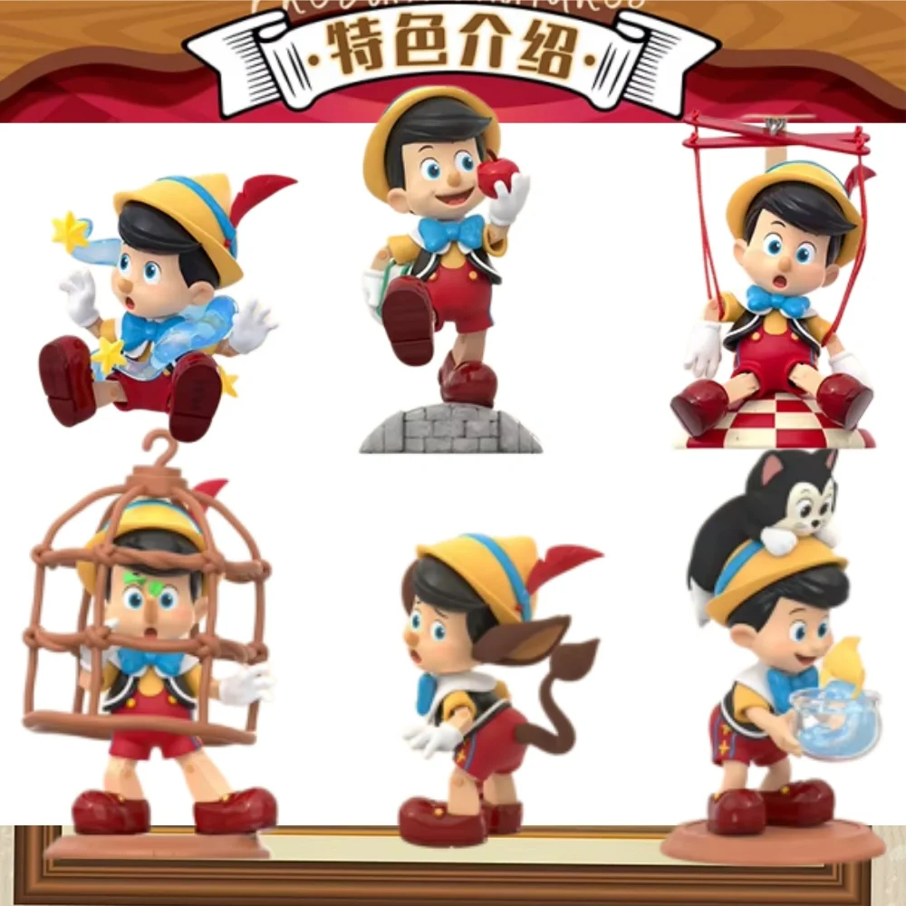 

TOPTOY Disney Pinocchio Growth Diary Series Genuine Mystery Box Blind Box Guess Bag Toys Doll Cute Desktop Ornaments Collection