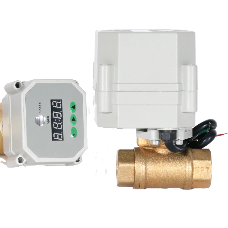 Cr201 DN8 DN10 12Volt 2-Way Brass Mini Timer Control Electric Automatic Motorized Water Control Actuator Brass Ball Valve