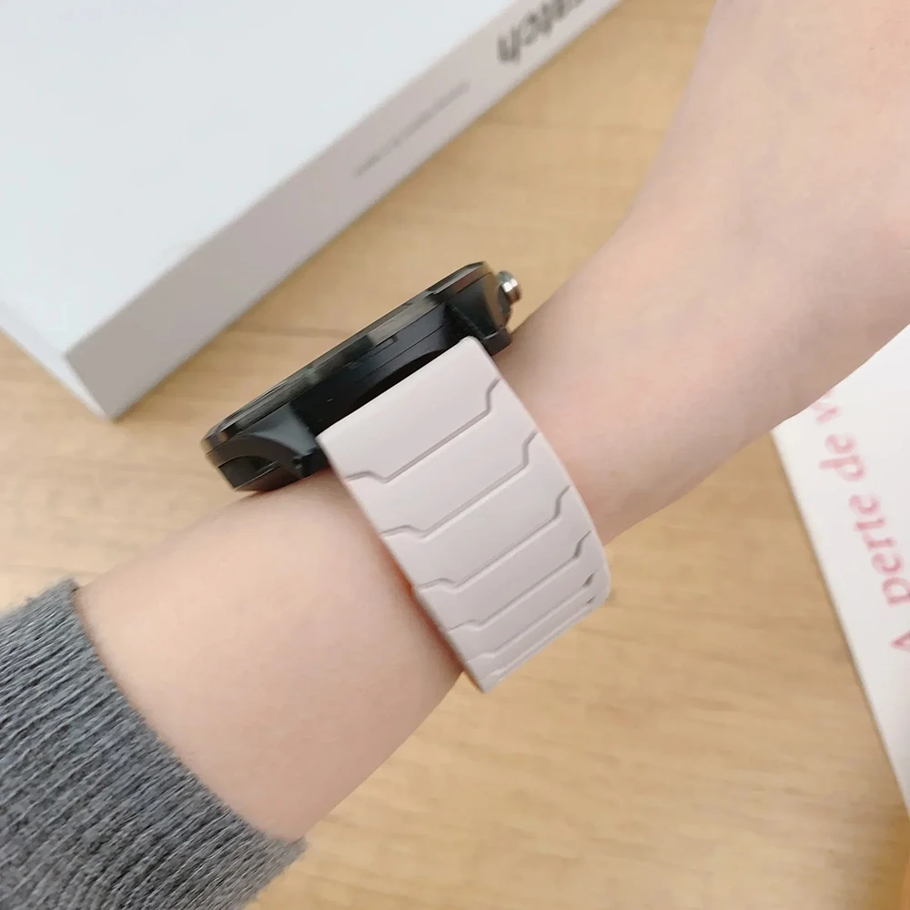 Магнитный силиконовый ремешок 22 мм для Huawei Watch 5/4/3Pro, спортивный браслет для Huawei Watch GT 5 Pro GT5 GT4 GT3 GT2, браслет Correa