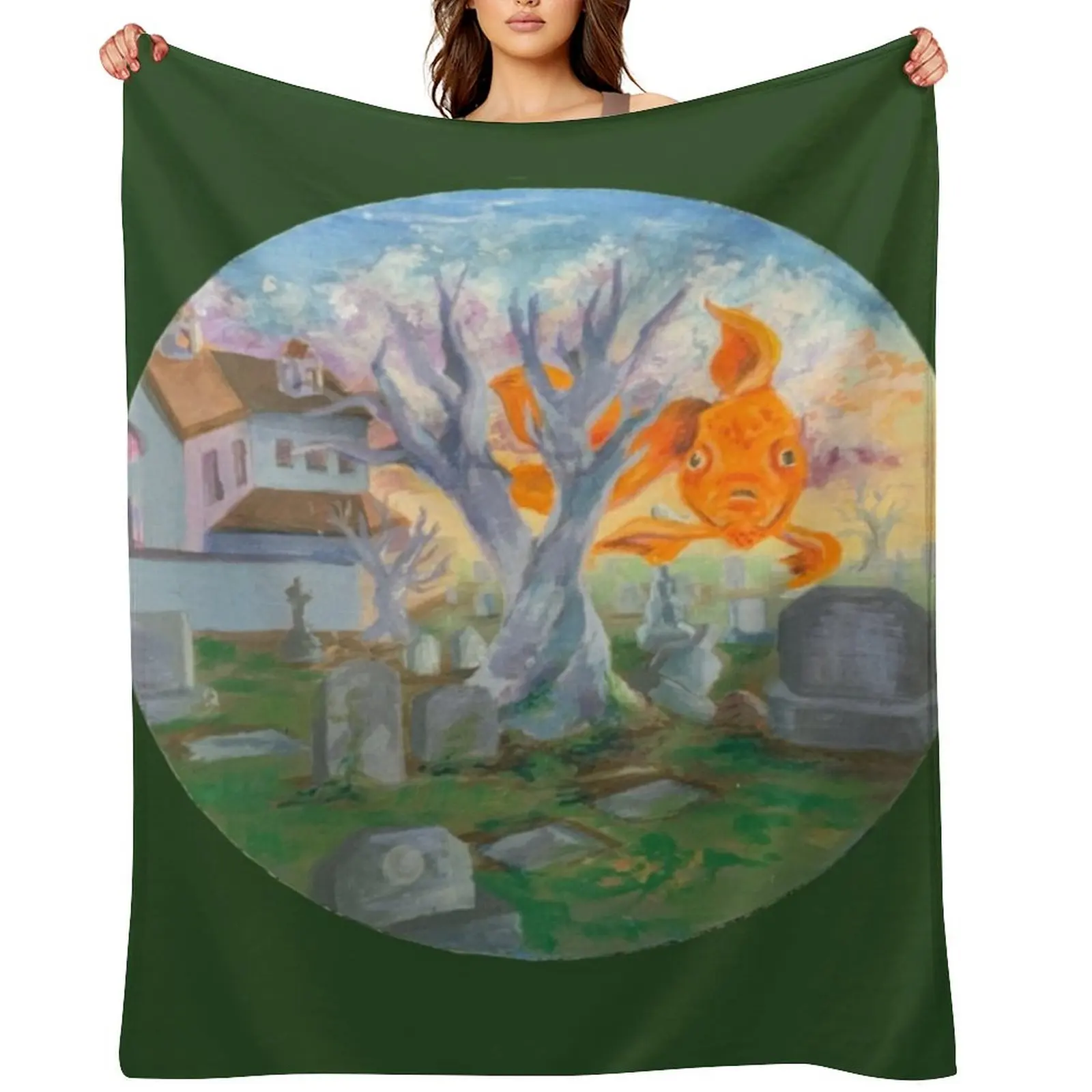 

Out of Water Throw Blanket Luxury Large Tourist Furry Blankets