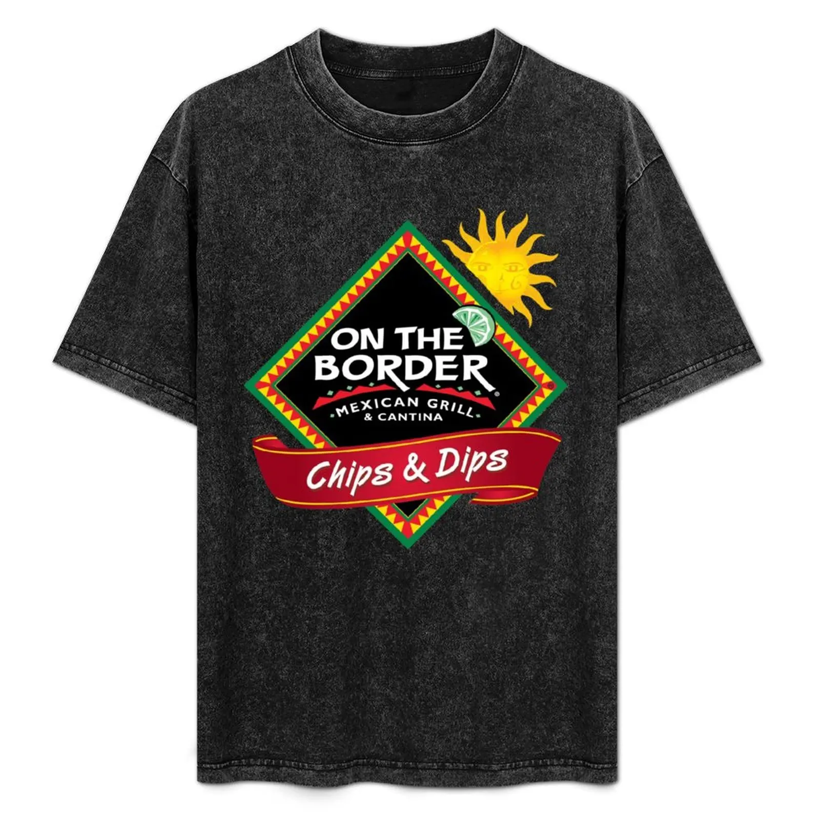 

Retro On the Border Mexican Grill & Cantin T-Shirt rapper graphic tees boys animal print Men's t shirts