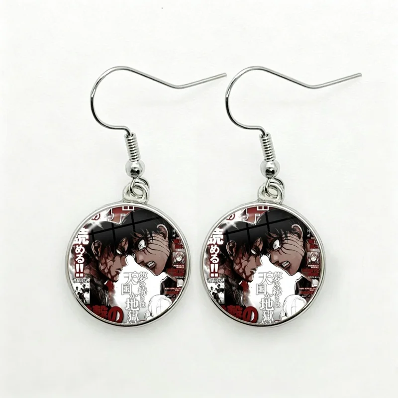 Glass Attack on Titan Women Dangle Earrings Fashion Drop Earrings Eren Levi Armin Arlert Erwin Glass Dome Lady Earrings Jewelry