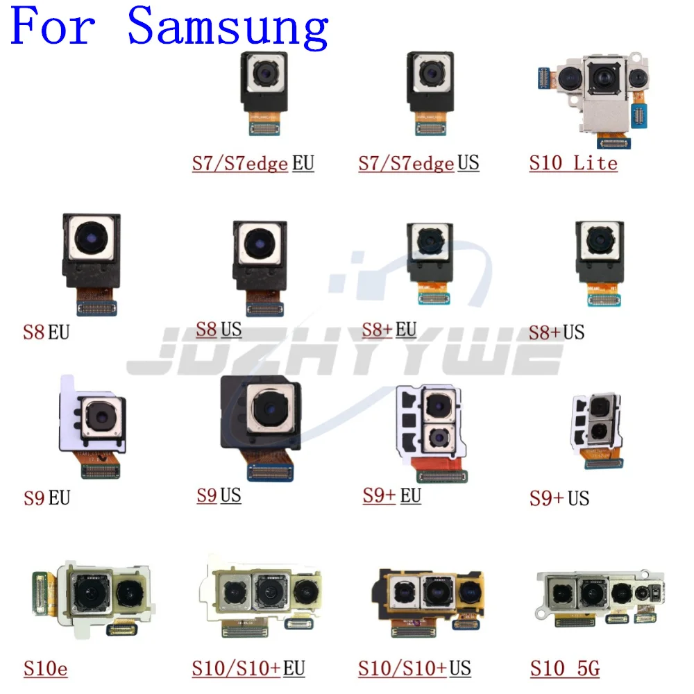 Back Facing Main Camera Module Part For Samsung Galaxy S9 S8 S7 Edge S10 Plus Lite 5G Rear Camera Ribbon Flex Cable