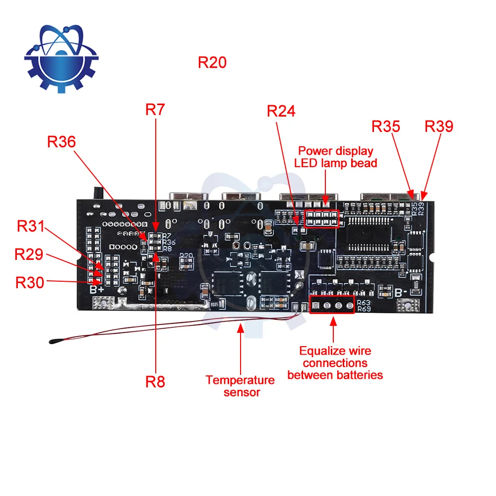 18650 Battery Charger Protection Module Power Bank PCB Module Board Dual USB Fast Charging with BMS Protection