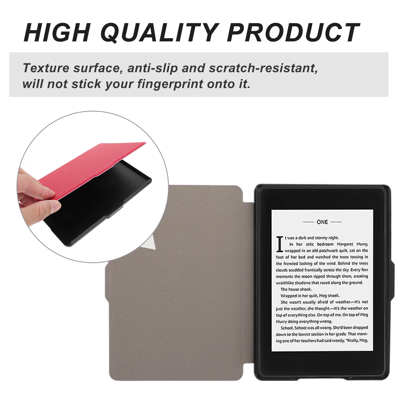 

Ebook Case Auto Wake Protective Cover Reader E reader Imitation Texture Shock Proof Scratch Resistant Durable TPU Oxford