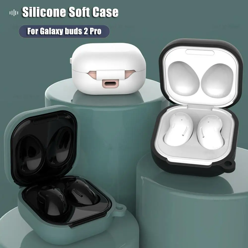 جراب سيليكون واقي لسماعات الرأس ، غطاء سماعة أذن لسامسونج جلاكسي بادز 2 برو ، براعم Fe Live